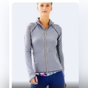 Lilly Pulitzer zip-up athletic sweatshirt
